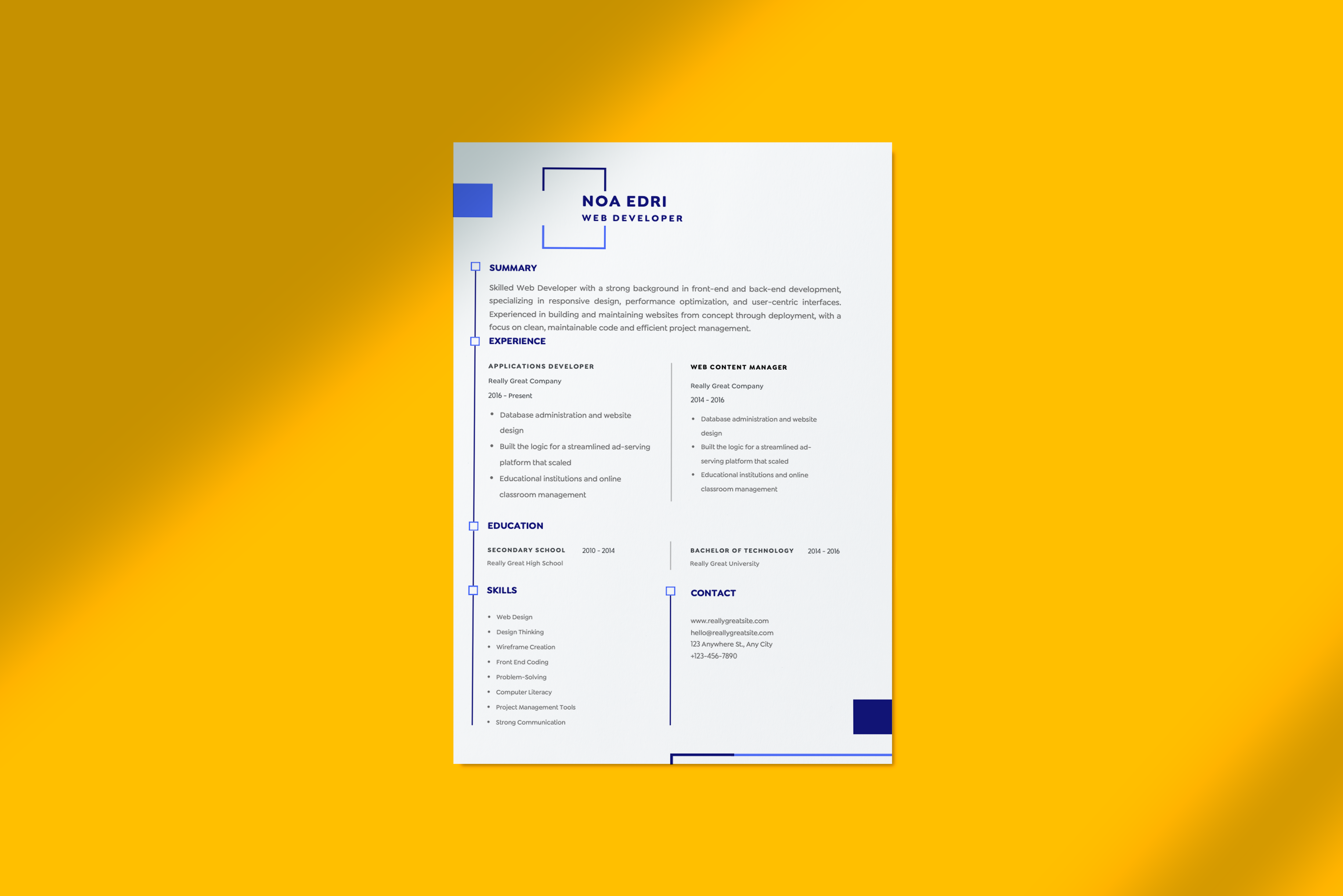 CV Template 3